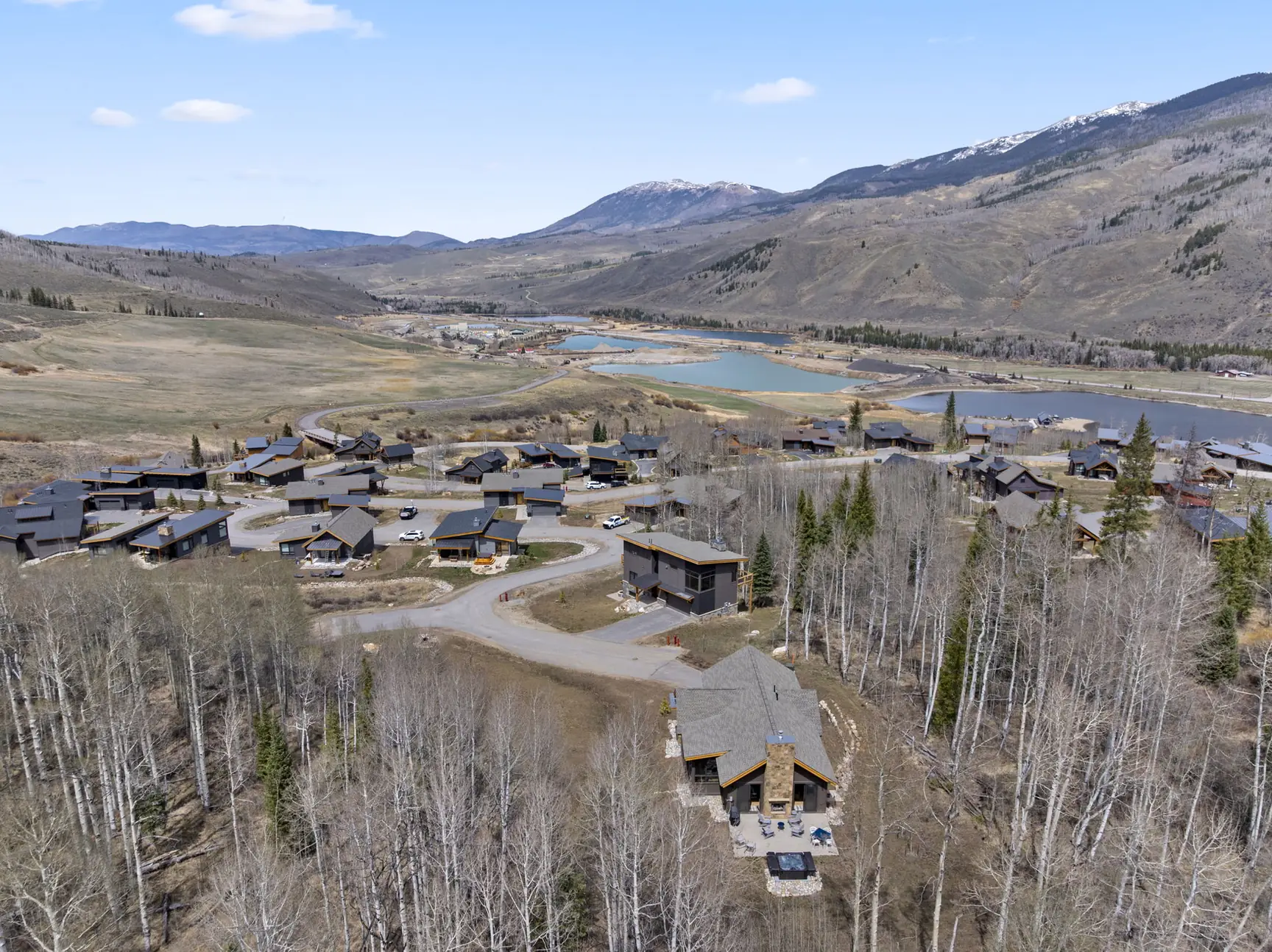 Vendette Peak, surrounded by private aspen forest, luxury vacation rental in Silverthorne, Colorado